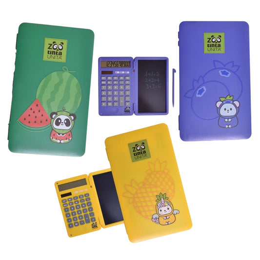 Calcolatrice Tinta Unita Zoo Fruit