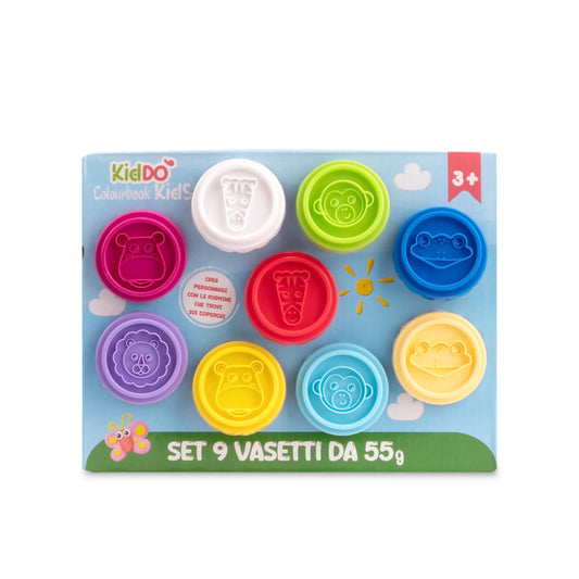 Set 9 vasetti plastilina KidDO’