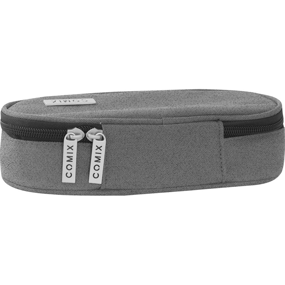 Astuccio Ovale COMIX Monocolore Grigio melange