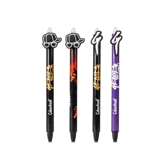 Penna a sfera Geolier con topper – Inchiostro blu