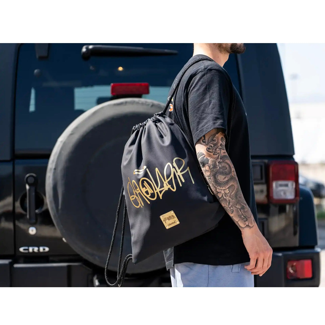 Sacca con coulisse Geolier Black Rubber