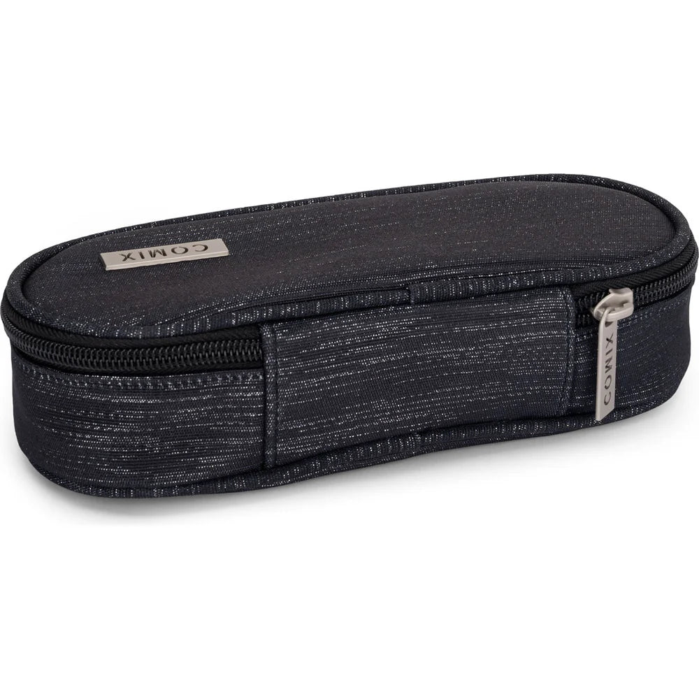 Astuccio ovale COMIX Lurex Nero