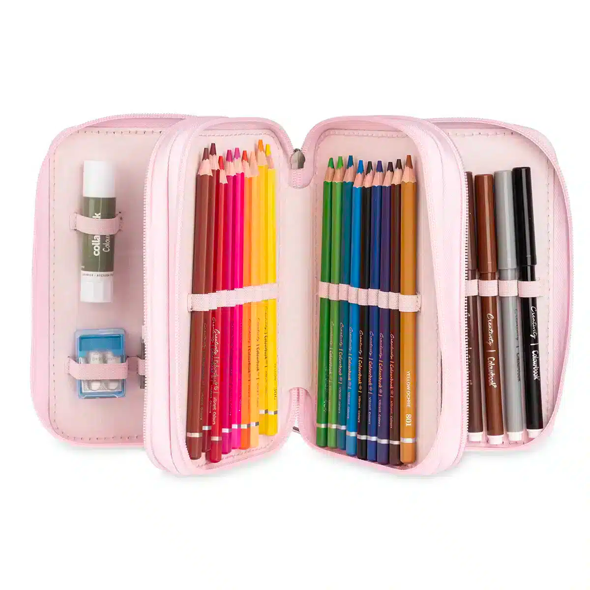 Astuccio 3 zip Unicorn