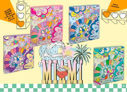 Raccoglitore ad anelli A4 TINTA UNITA VINTAGE