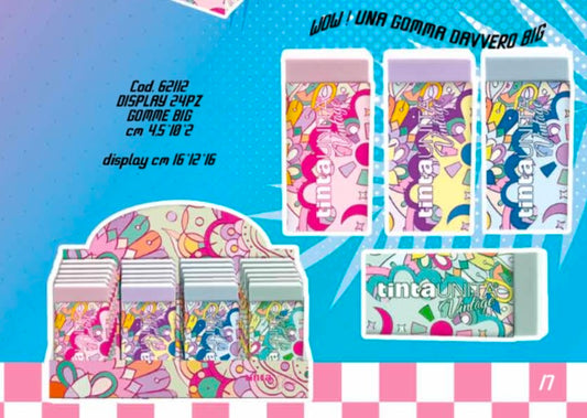 Gomma da cancellare Big TINTA UNITA VINTAGE