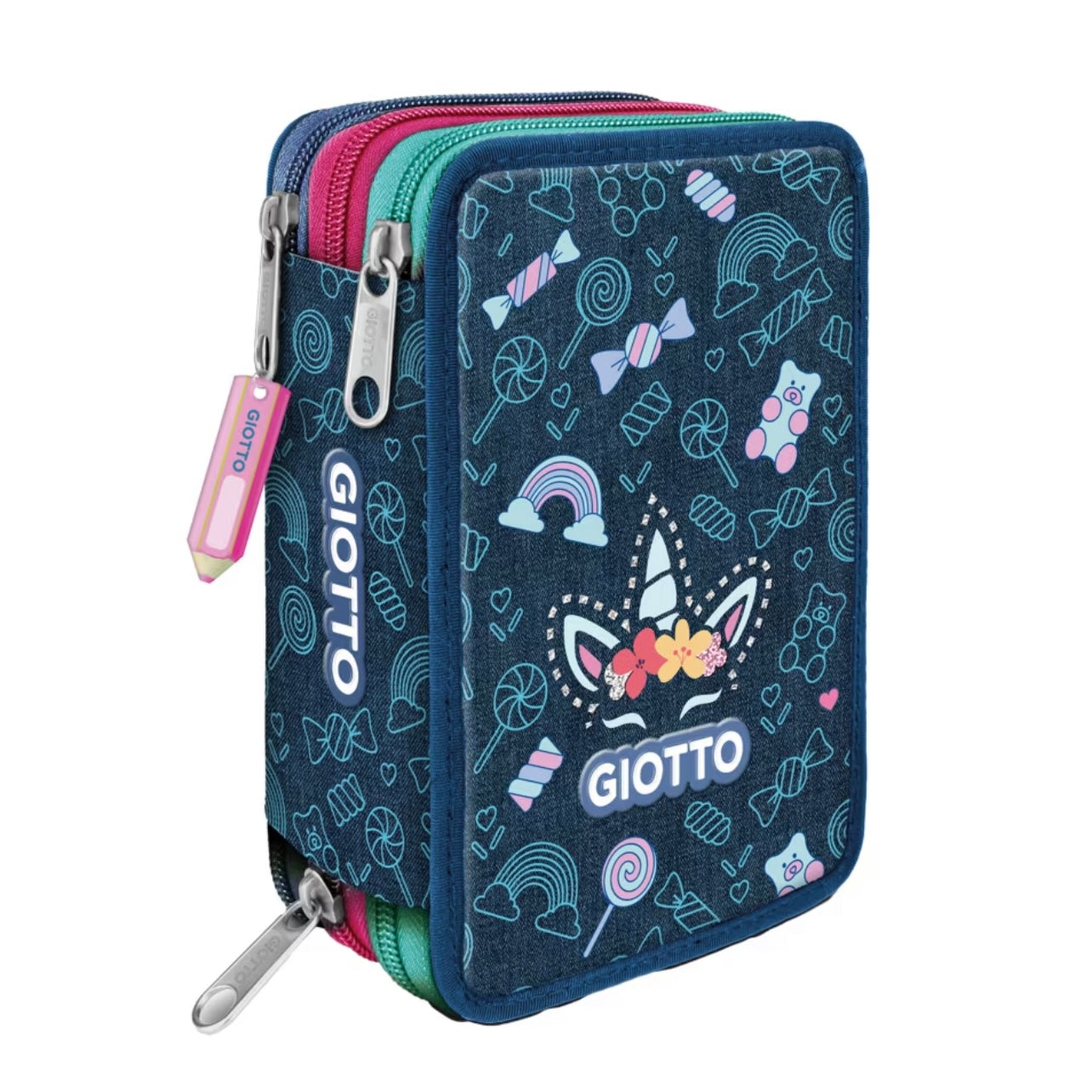 Astuccio 3 zip Giotto Candy Collection
