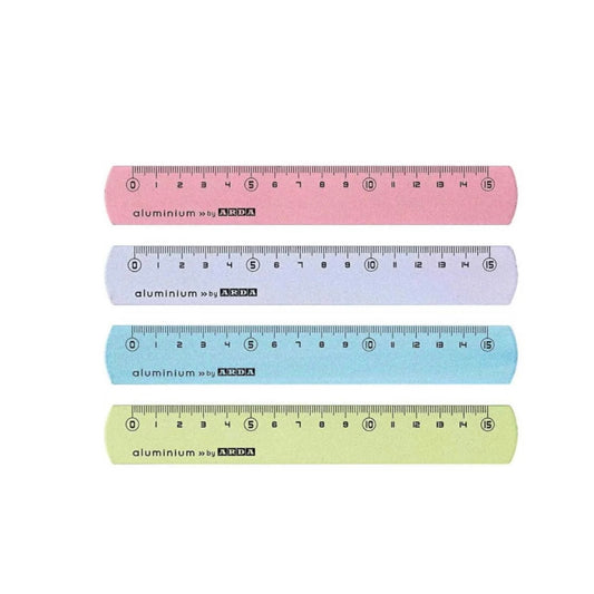 Righello 15 cm Arda Alluminio Frost