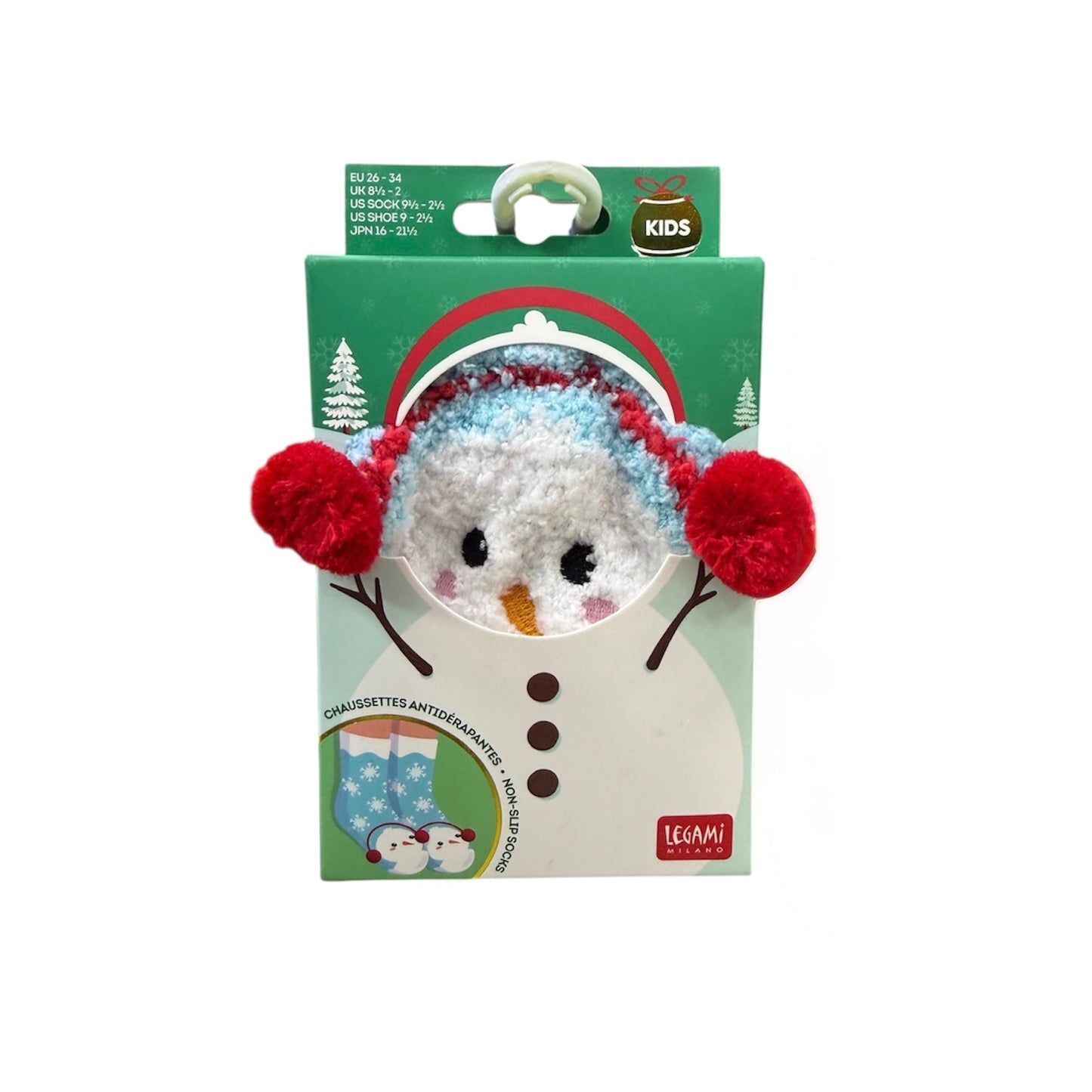 Snowman Non-Slip Socks - It's a Match!