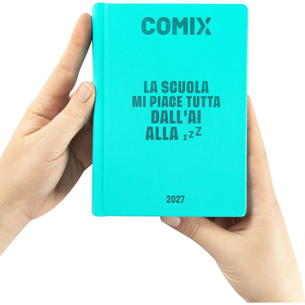 Diario 16 Mesi 2026/27 - COMIX - Giornaliero Turchese