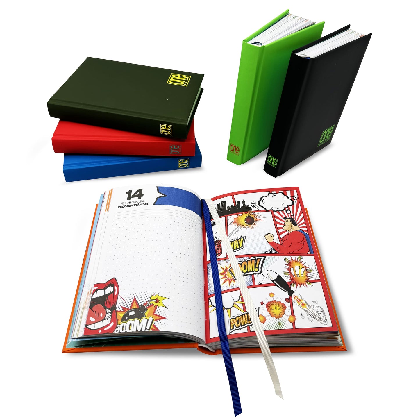 Diario Young 12 mesi - maschile ONE COLOR