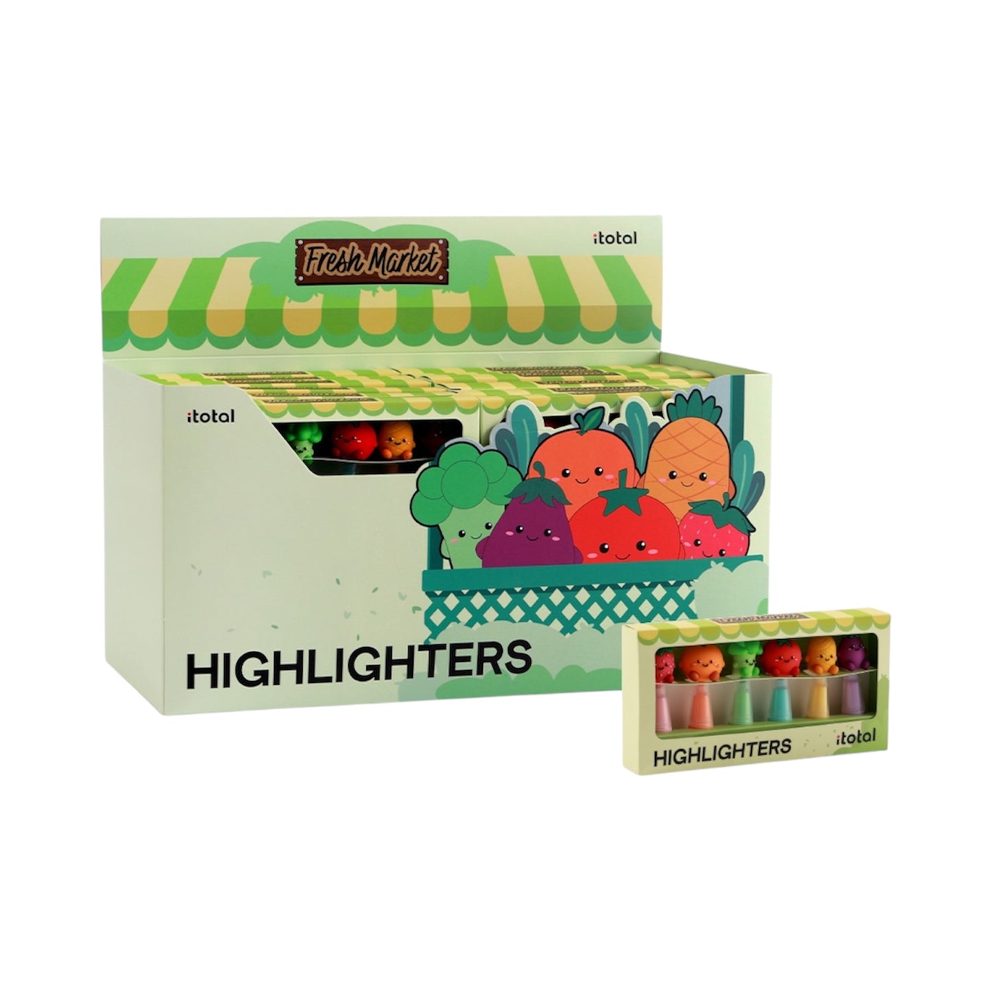 Evidenziatori Fresh Market set 6 pz - Itotal