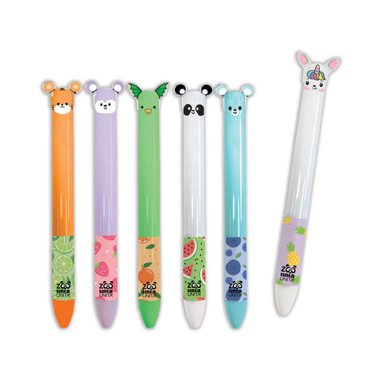 Penna bicolore - Tinta Unita Zoo Fruit