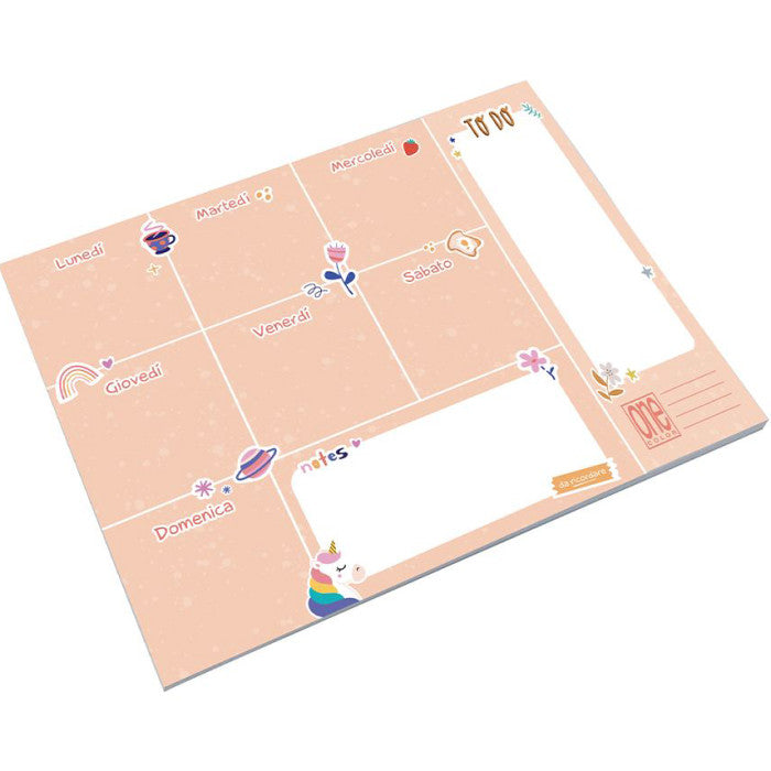 Planner Settimanale varie fantasie ONE COLOR BLASETTI