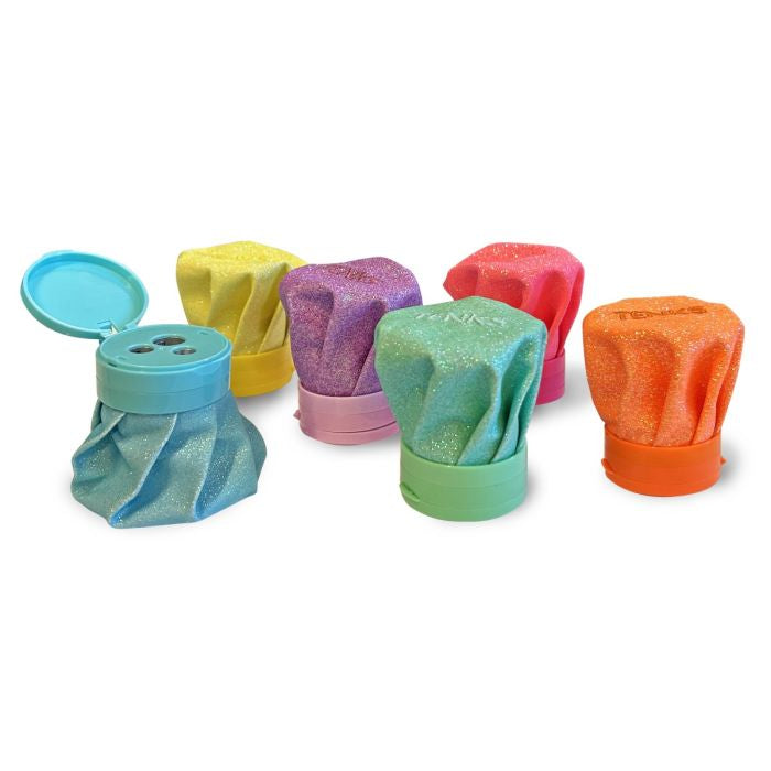 Temperamatite Tenks 3 fori Glitter Arda - Colori Fluo