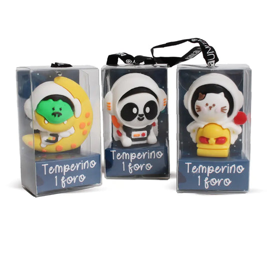 Temperino 1 Foro Tinta Unita Zoo Space