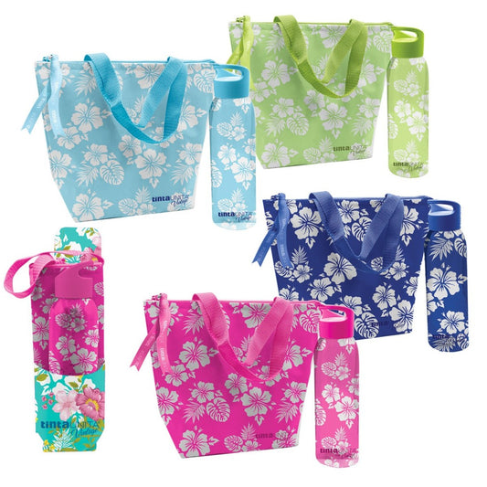 Borsa Termica + Borraccia Tinta Unita Vintage