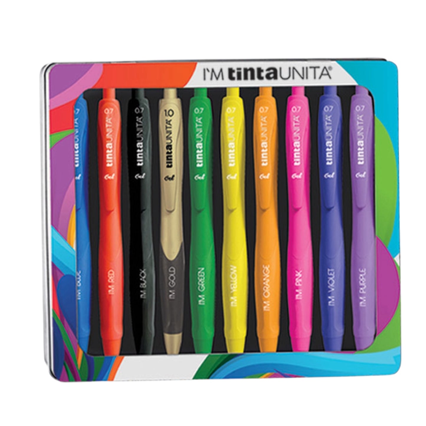 Confezione in Metallo - Penne Gel I’M 0.7 Tinta Unita