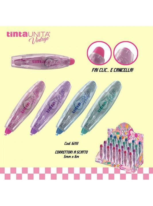 Correttore a nastro Tinta Unita Vintage