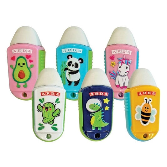 Temperamatite con Gomma Flip Fancy - Arda