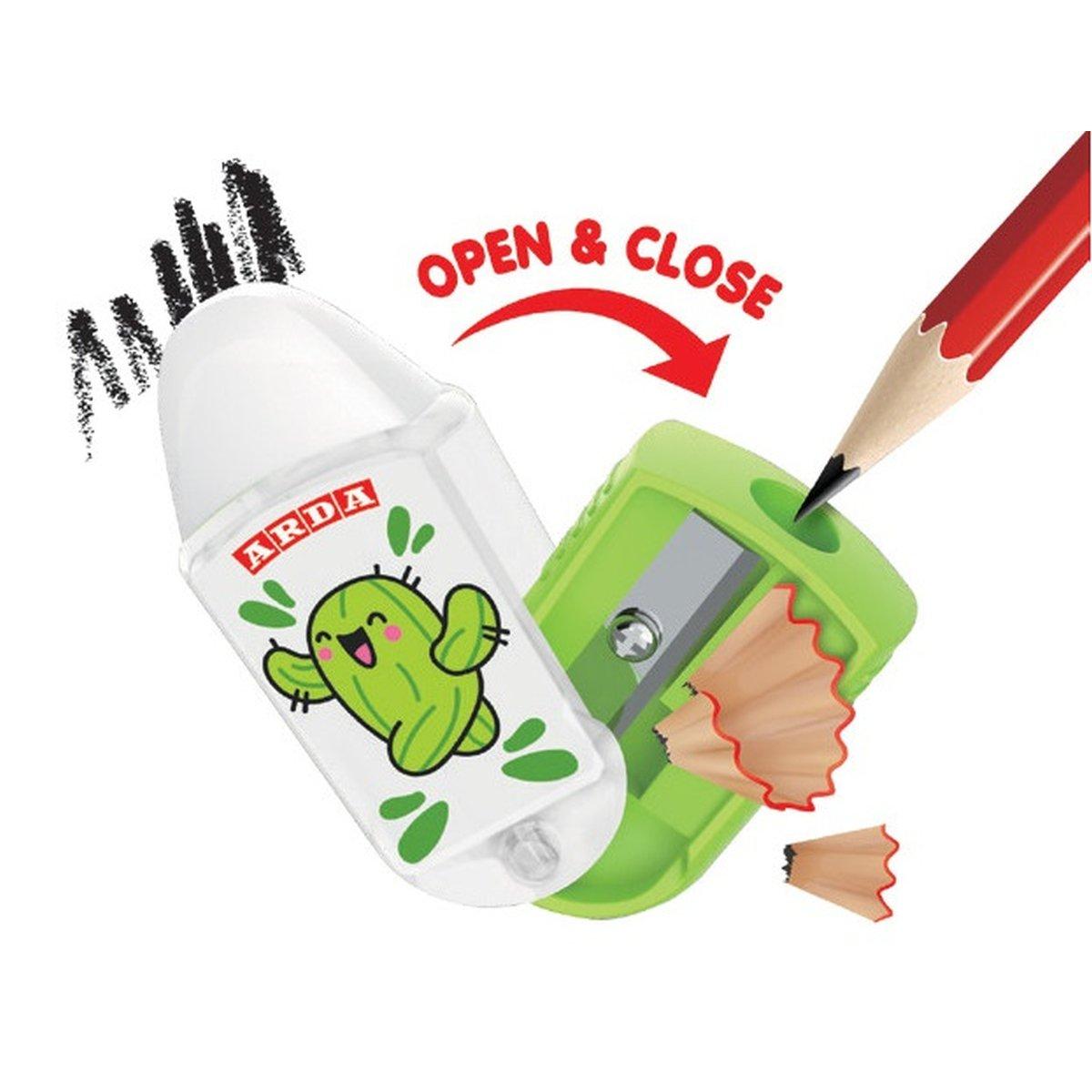 Temperamatite con Gomma Flip Fancy - Arda