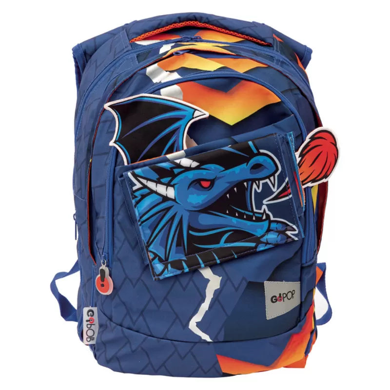 Zaino Scuola Estensibile Round Dragon GoPop