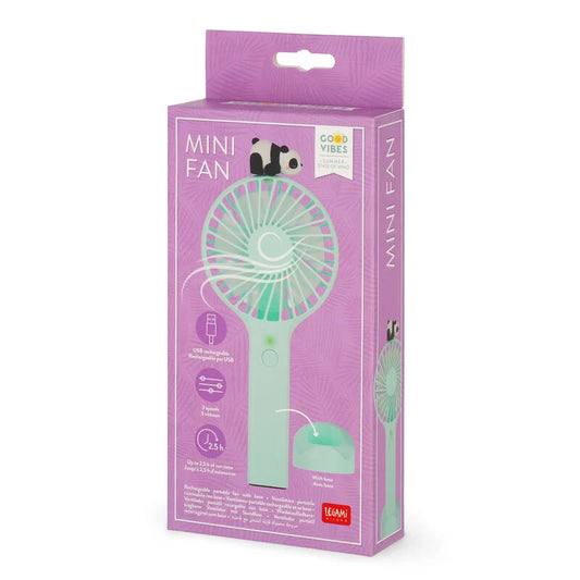 Ventilatore Portatile Ricaricabile con Base - Mini Fan LEGAMI