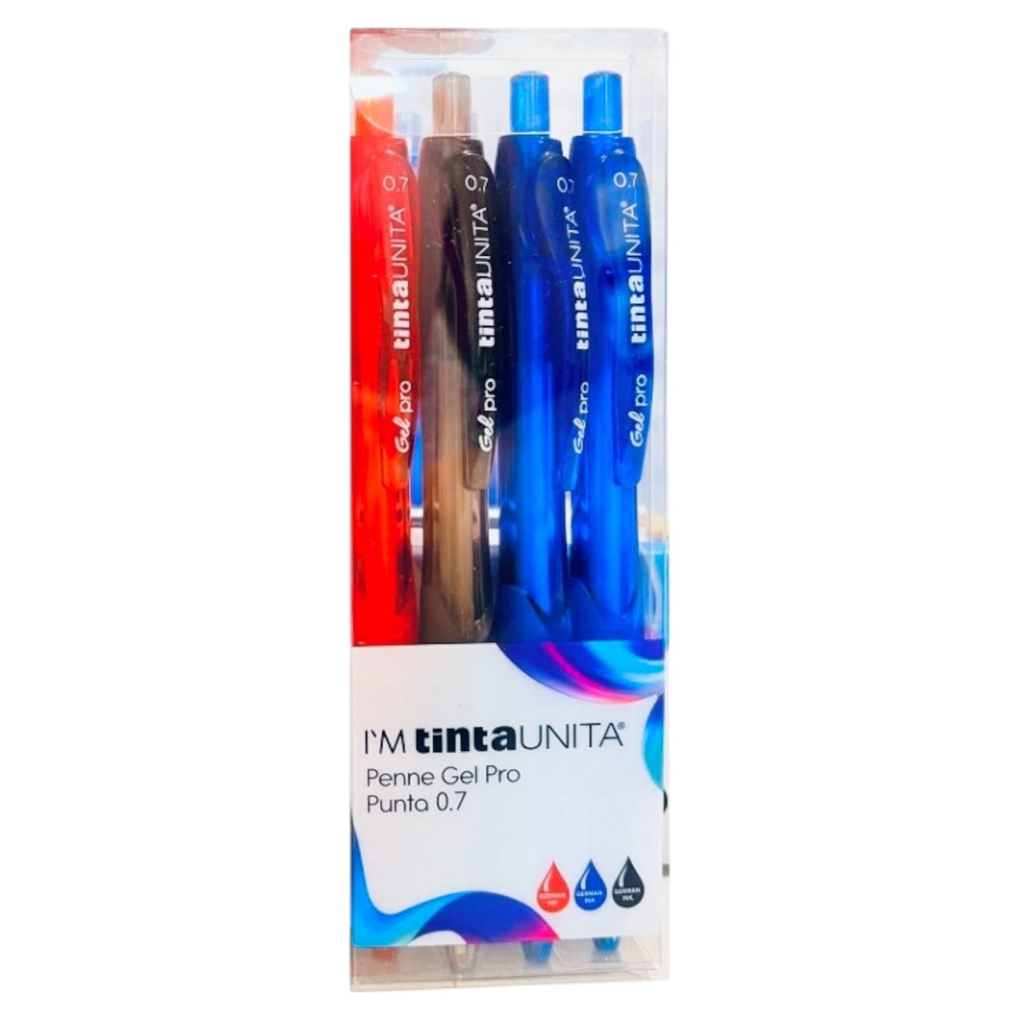 Set 4 Penne a Scatto Gel Pro 0.7 - Tinta Unita