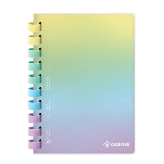 Notebook ad anelli A5 Rainbow Pastel - Osama
