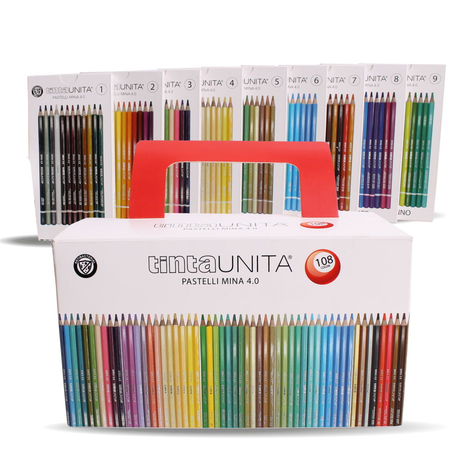 Valigetta 108 Pastelli Mina 4.2 - Tinta Unita