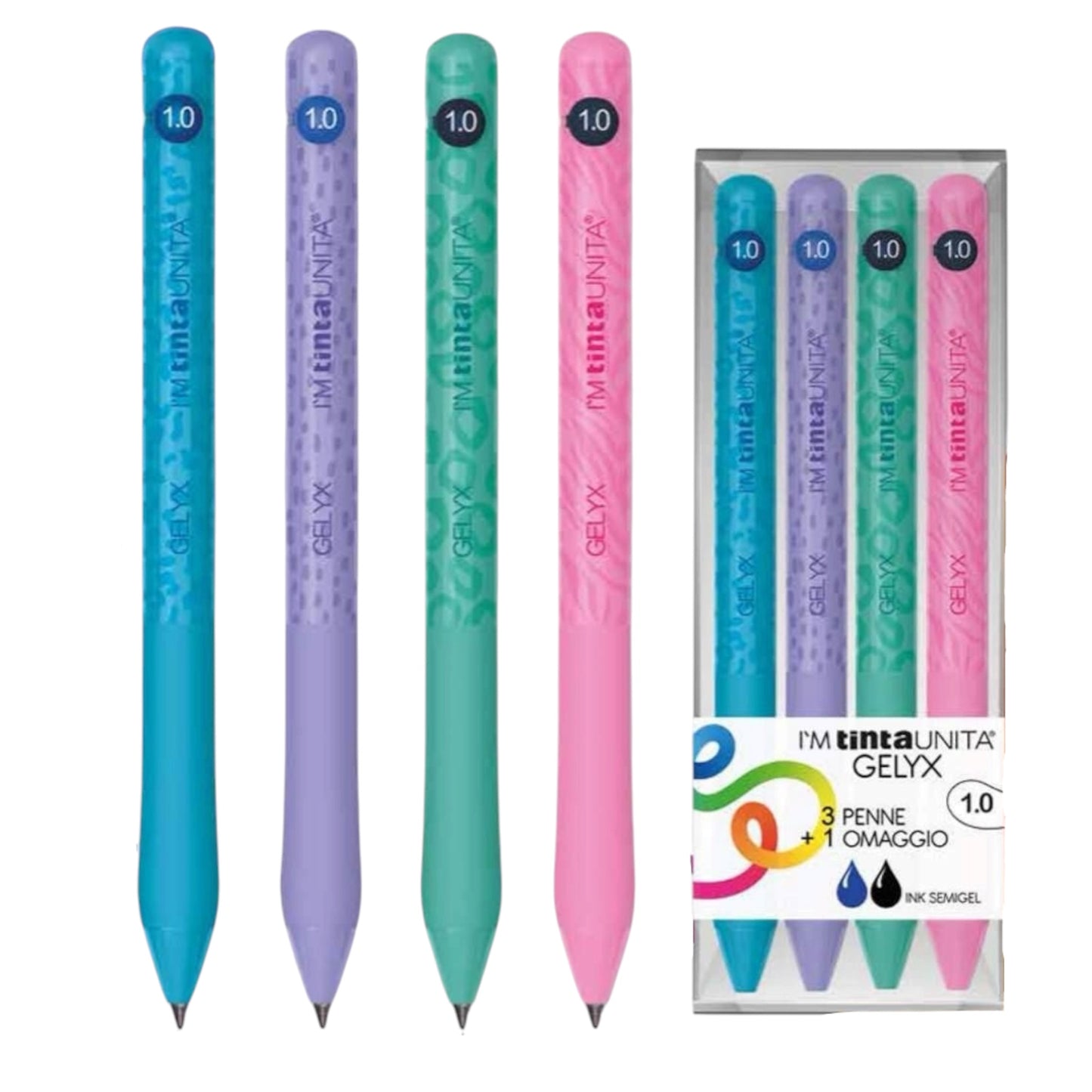 Set 4 Penne Gelyx Fashion 1.0 - Tinta Unita