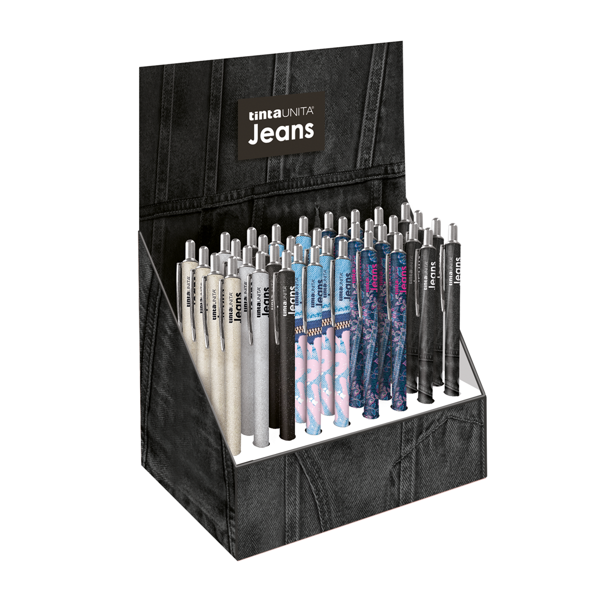 ROTOLO 24 PENNE GLITTER - TINTA UNITA - ROSA ROTOLO 24 PENNE GLITTER - TINTA UNITA - ROSA