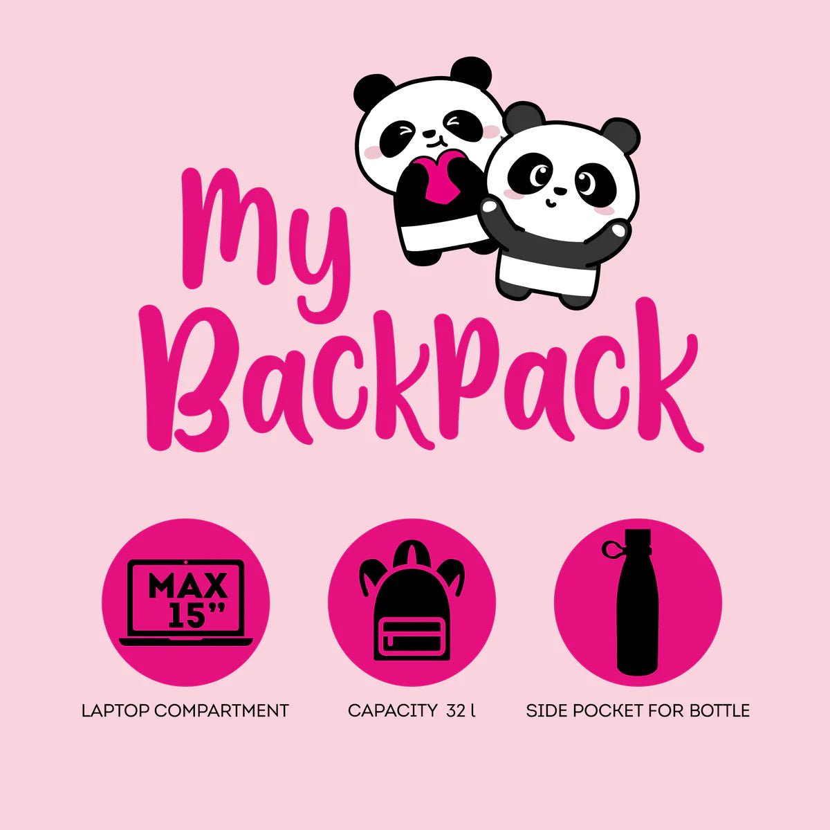 Zaino Panda - My Backpack - Legami