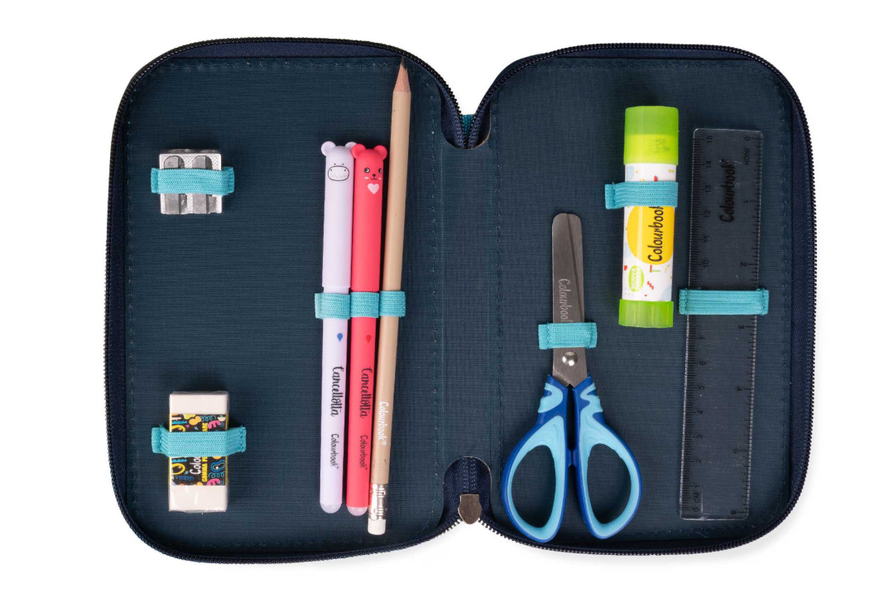 Astuccio 3 Zip Jungle Colourbook