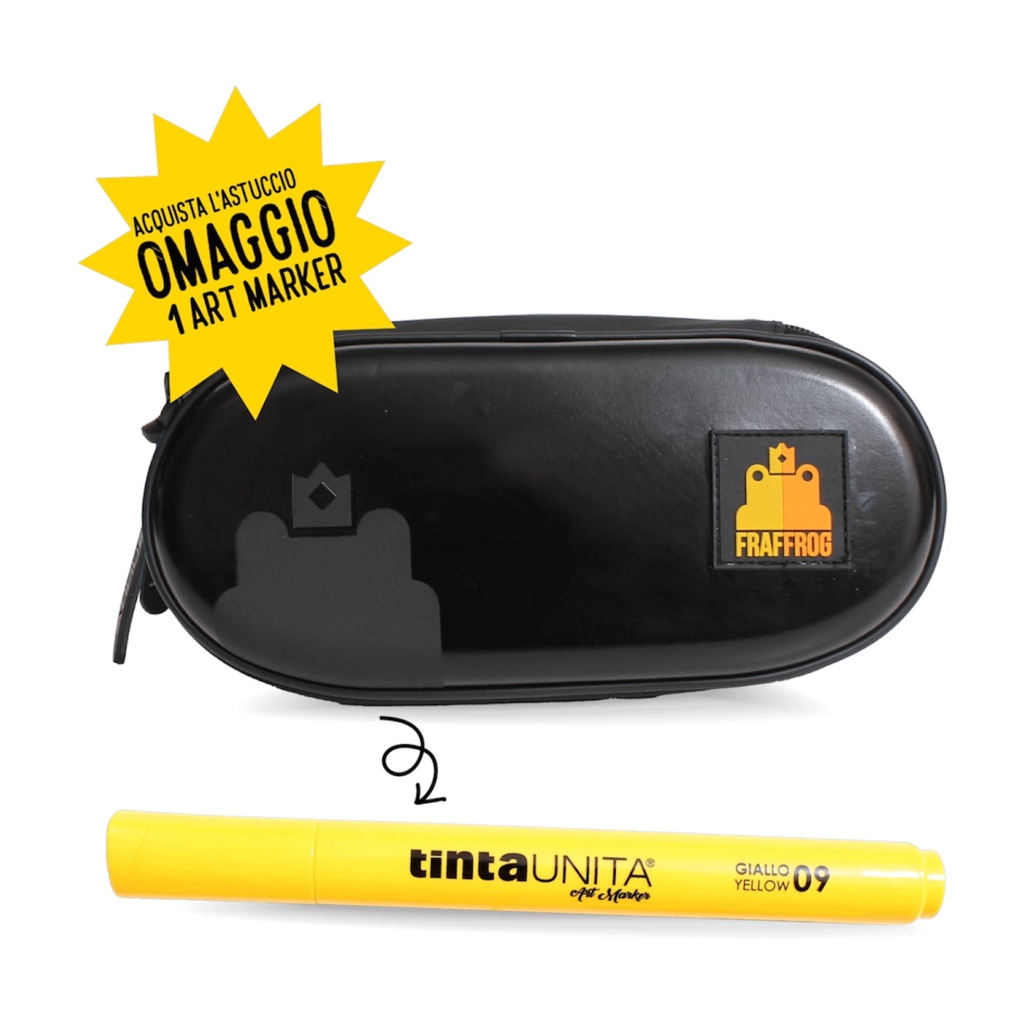 Astuccio Fraffrog Ovale - Tinta Unita