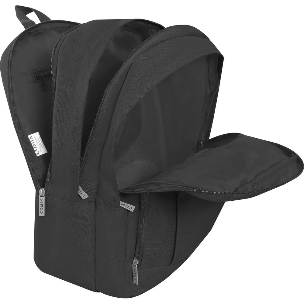 Zaino Organizzato COMIX Monocolore Nero