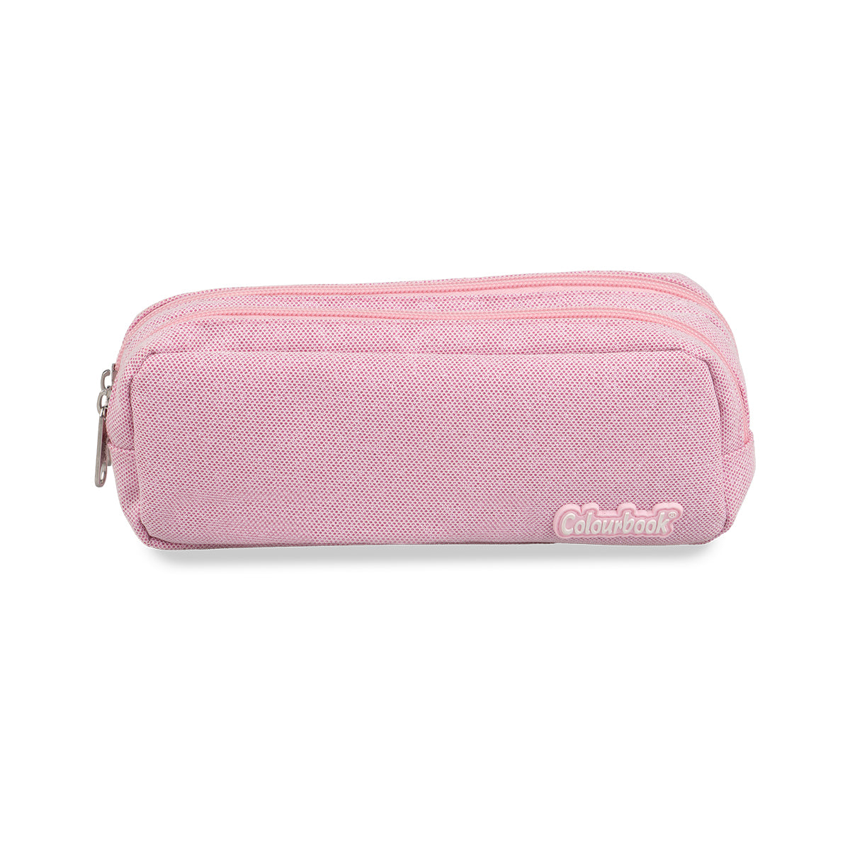 Astuccio 2 Zip Rosa Glitter - Colourbook