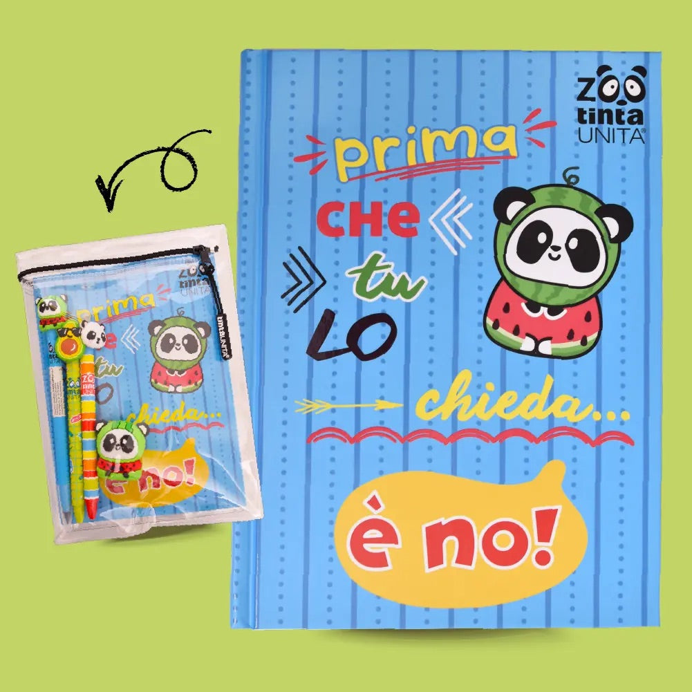 Diario 12Mesi TINTA UNITA Zoo
