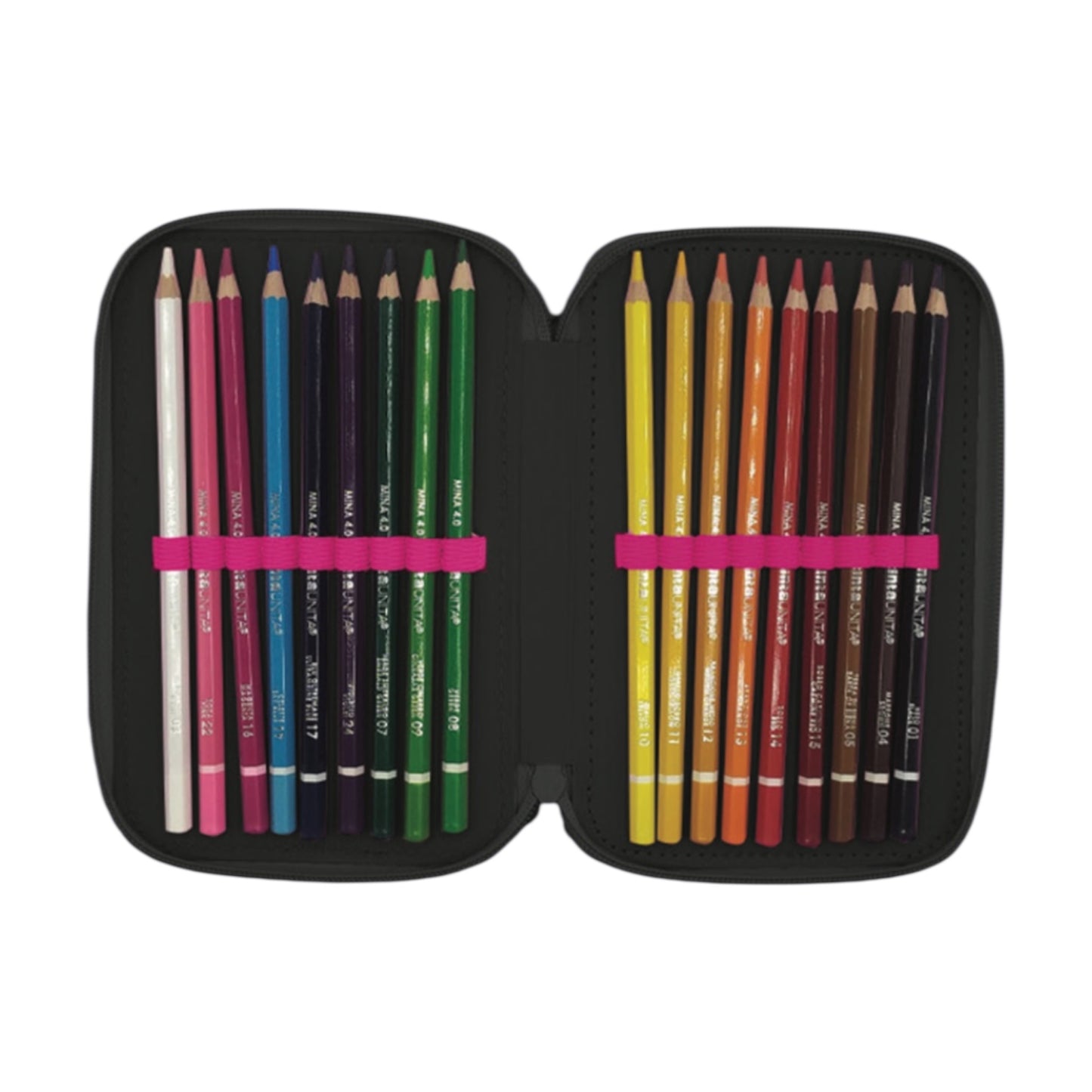 Astuccio 3 Zip Wow - Tinta Unita Teen