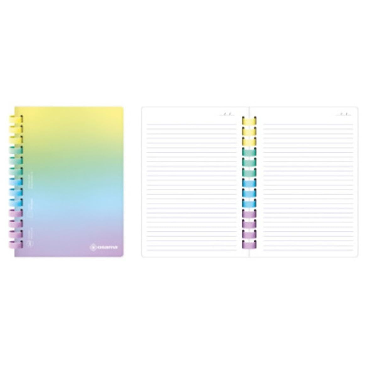 Notebook ad anelli A5 Rainbow Pastel - Osama