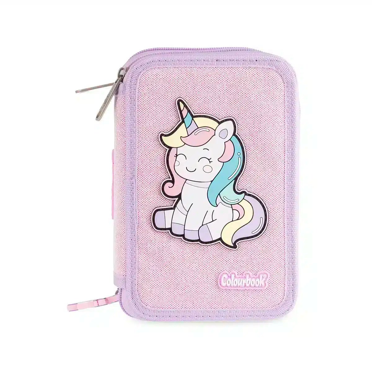 Astuccio 3 zip Unicorn