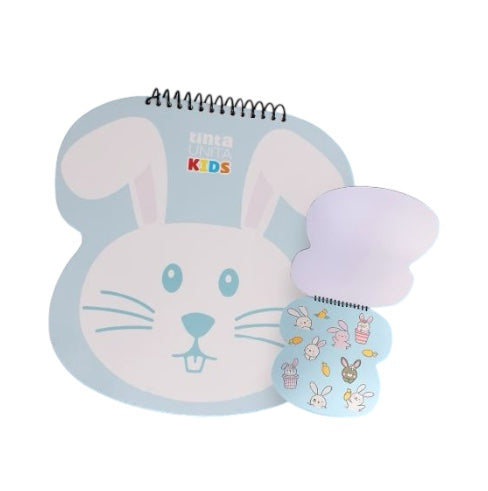 Album da Colorare + Pastelli - Tinta Unita Kids Bunny