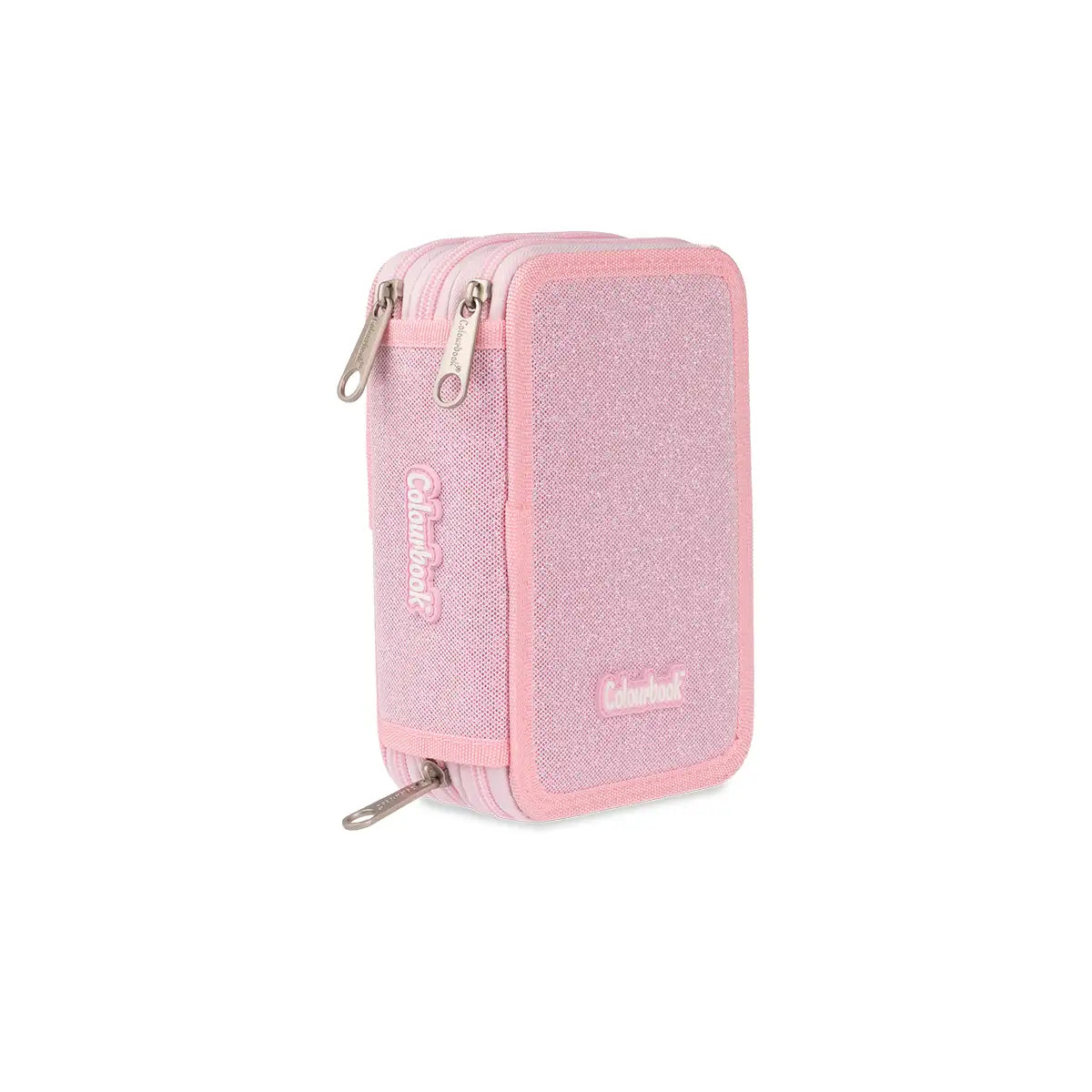 Astuccio 3 zip Glitter - Colourbook