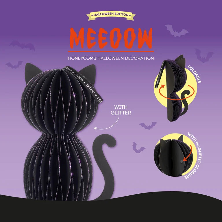 Decorazione di Halloween a Nido d'Ape - Meeoow