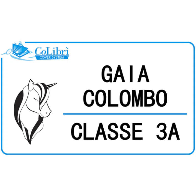 Set 20 Etichette Adesive Personalizzate con Nome - CoLibrì