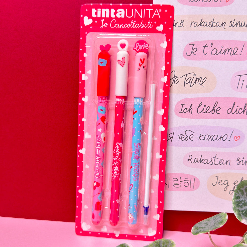 Set 3 Penne Love Edition - Tinta Unita