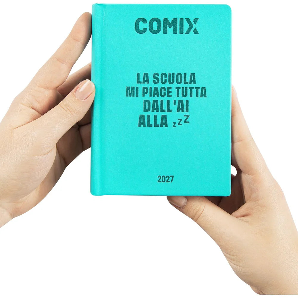 Diario 16 Mesi 2026/27 - COMIX - Giornaliero Turchese