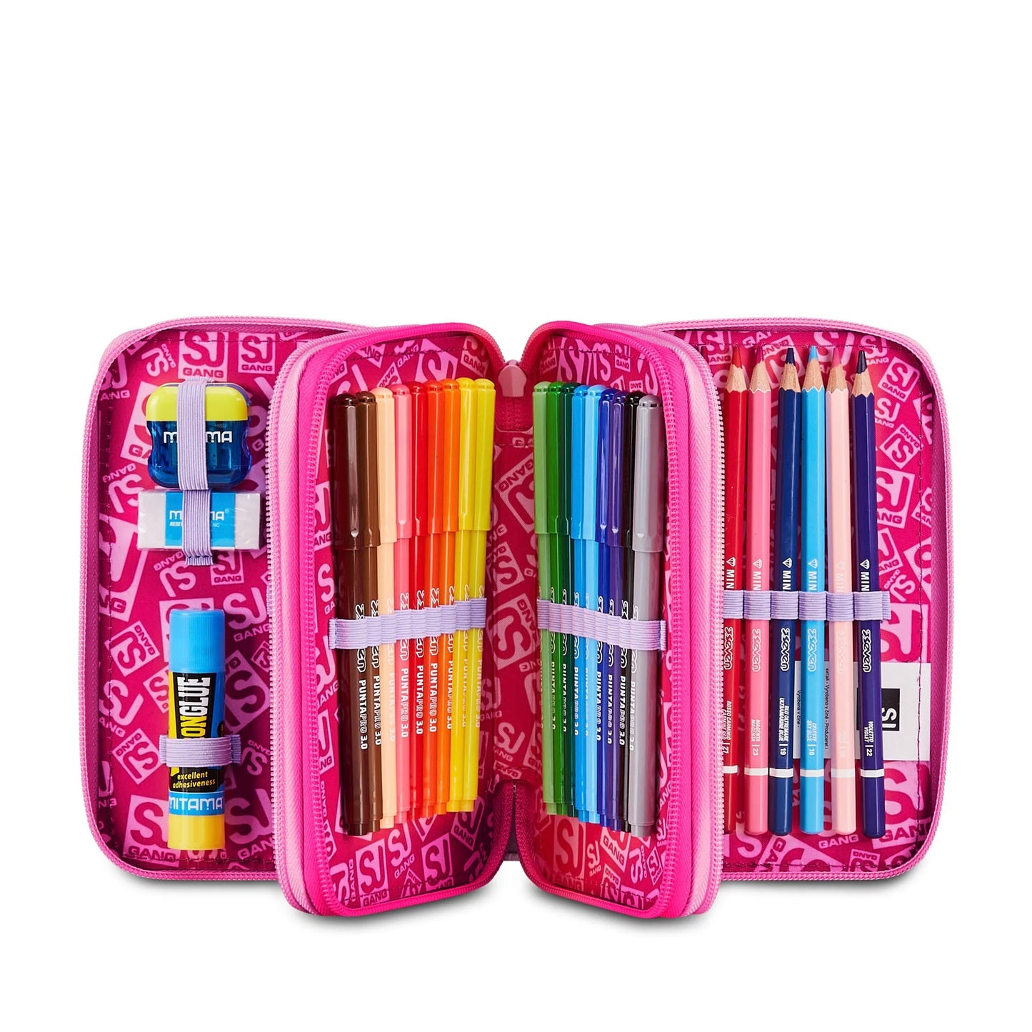 Astuccio 3 Zip - Soft Pouch Girl