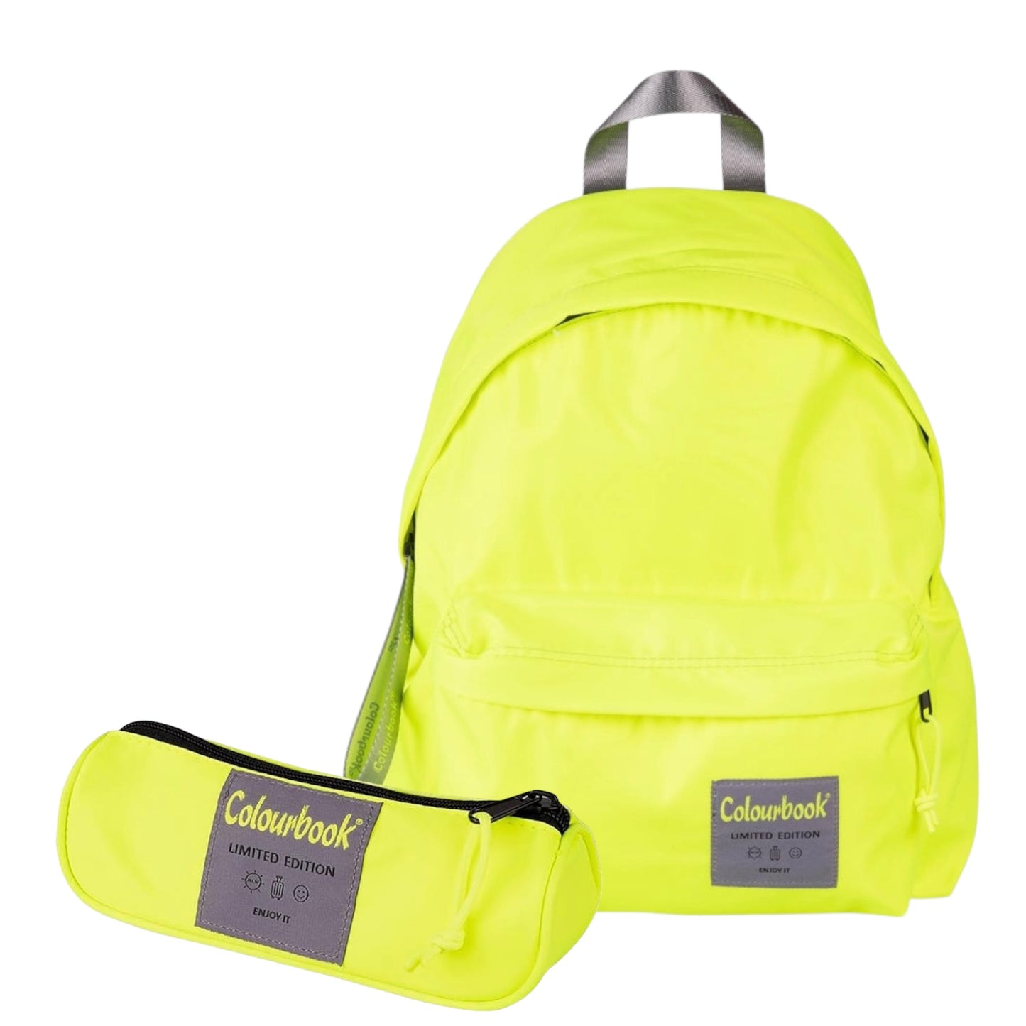 Zaino + Astuccio Satin Giallo - Colourbook