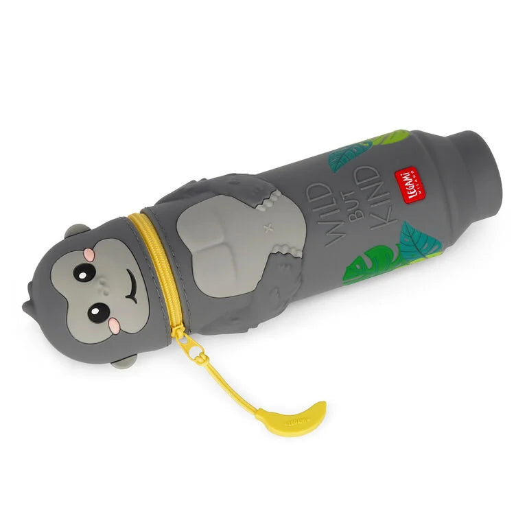 Astuccio 2-in-1 in Silicone Gorilla "Wild but Kind" - Kawaii
