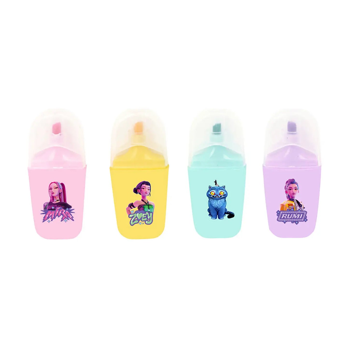 Set 4 Mini Evidenziatori K Pop Demon Hunters